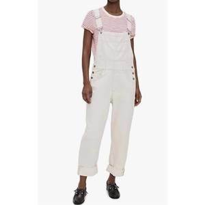 NEW WE THE FREE ziggy overalls in white